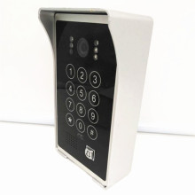 Bcomtech 220V Power vídeo campainha da porta com teclado de 4 fios e câmera da campainha da porta